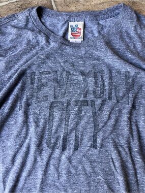 Junk Food Clothing Heather Gray New York Graphic Tee